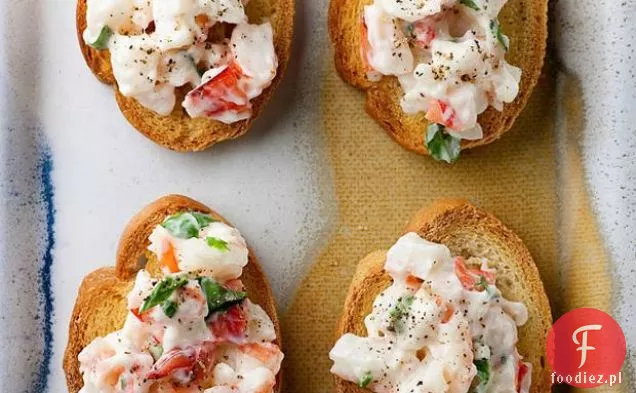 Krewetki I Estragon Crostini