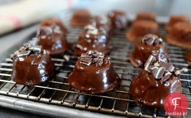 Chocolate Mint Brownie Bites