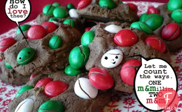 Miętowe ciasteczka czekoladowe M & M