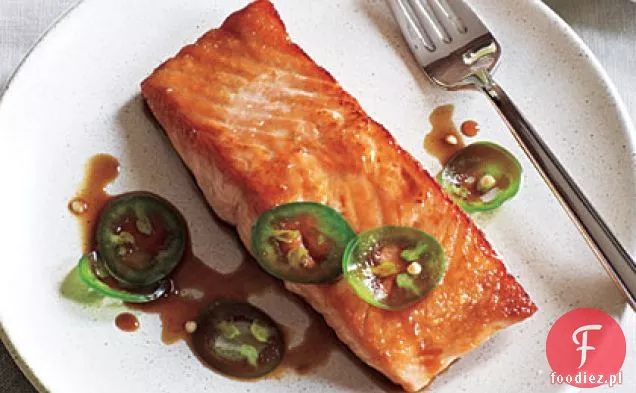 Pieczony łosoś z Jalapeño Ponzu