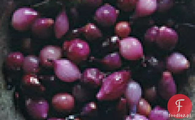 Szkliwiona perłowa cebula i winogrona