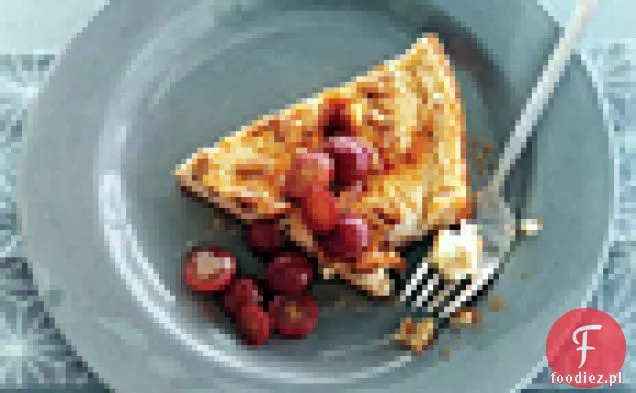Słodki Pudding Ricotta z prażonymi winogronami