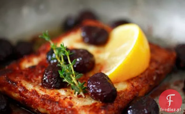 Saganaki Ze Smażonymi Winogronami