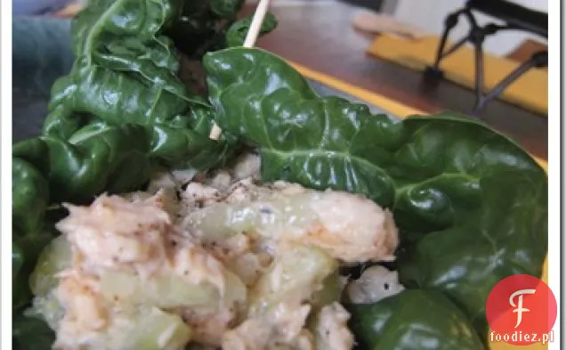 Chard Szwajcarski + Ogórek Łosoś Wrap