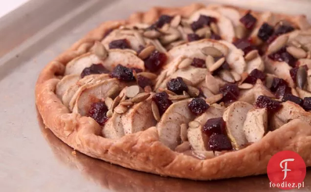 Tarta Cynamonowo-Jabłkowa Z Pestkami Dyni I Pastą Z Pigwy