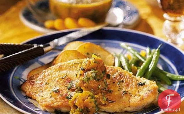 Kurczak morelowy z pieczonym ziemniakiem