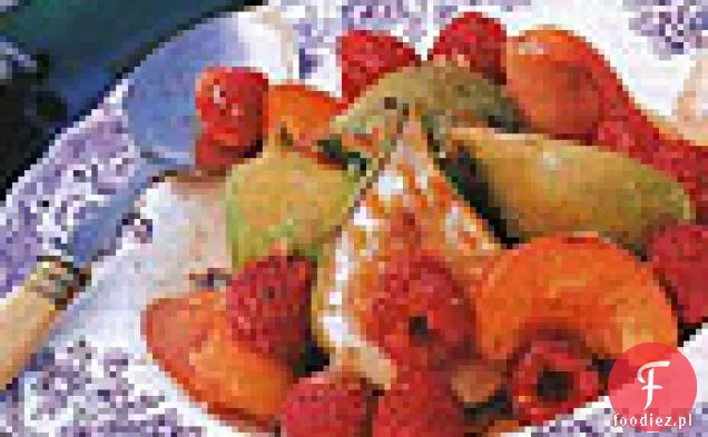 Figi, morele i maliny Brûlée
