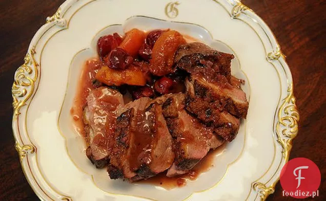 Pieczona Pierś Z Kaczki Z Wiśniami