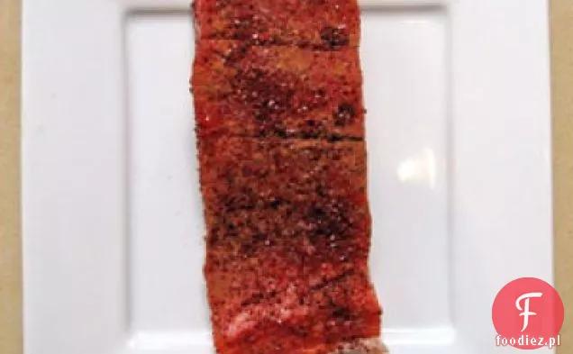 Przyprawiony Pieczony Łosoś Z Cynamonem I Chili W Proszku