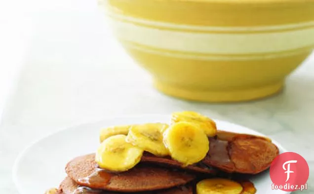 Naleśniki czekoladowe z smażonymi bananami