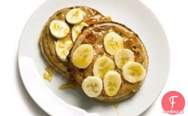 Gofry Z Masłem Orzechowym I Bananami
