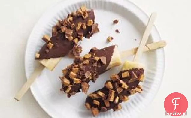 Frozen Peanut Butter Cup Banana Pops