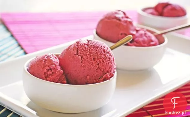 Pożegnanie lata-Sorbet mieszany jagodowo-bananowy