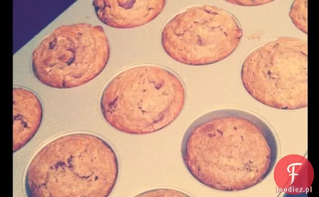 Muffinki Z Masłem Orzechowym I Bananem