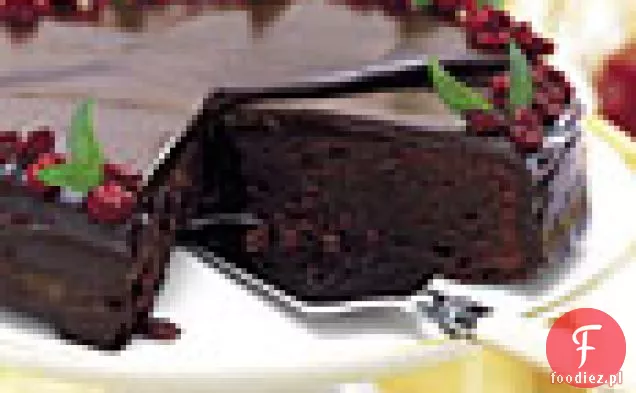 Tort czekoladowo-żurawinowy