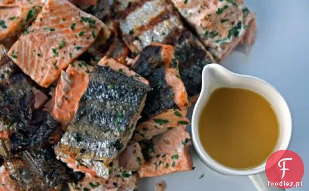 Kolacja: łosoś z sosem cytrusowym