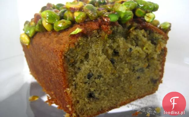 Ciasto Z Oliwą Z Krwawej Pomarańczy Z Kandyzowanymi Pistacjami