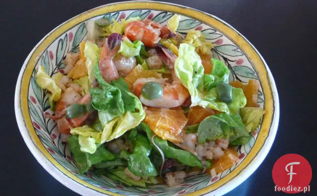 Sałatka cytrusowa z wanilią-czarny pieprz Vinaigrette