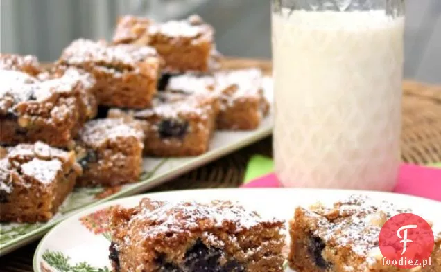 Blueberry White Chocolate Blondies