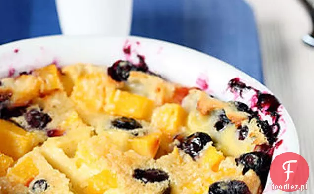 Brzoskwinia Blueberry Clafouti