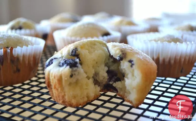 Muffinki Z Maślanką Jagodową
