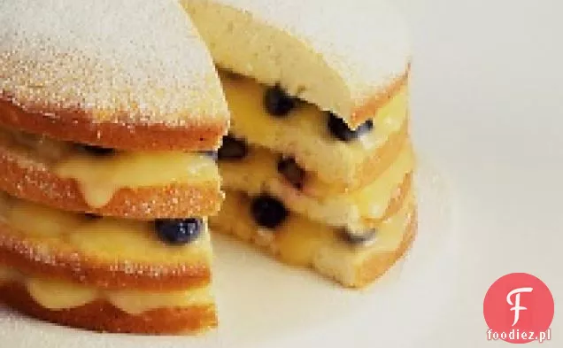 Ciasto Cytrynowe Z Twarogiem I Jagodami
