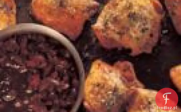 Pieczone udka z kurczaka z kompot wiśniowo-tymiankowy