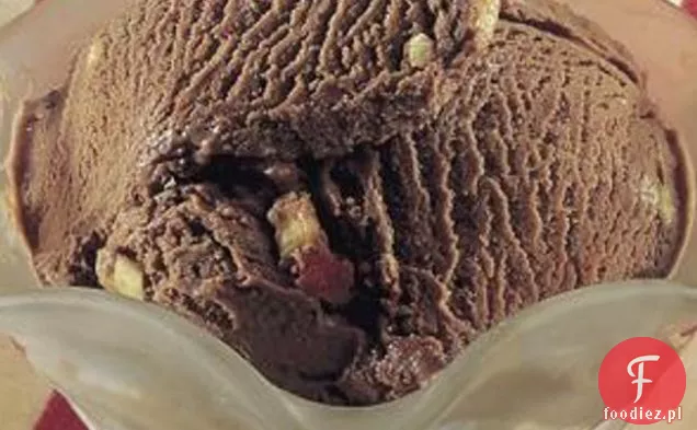 Lody czekoladowo-wiśniowo-migdałowe