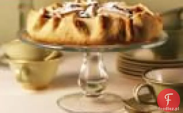 Tarta z jabłkami i suszonymi wiśniami w stylu wiejskim