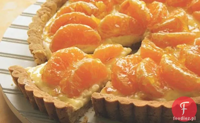 Tarta Klementyńska Z Białą Czekoladą-Ciasto Z Ciastkami Makadamia