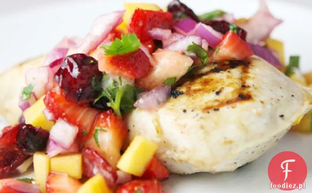 Kokosowy Grillowany Kurczak Z Salsą Mango