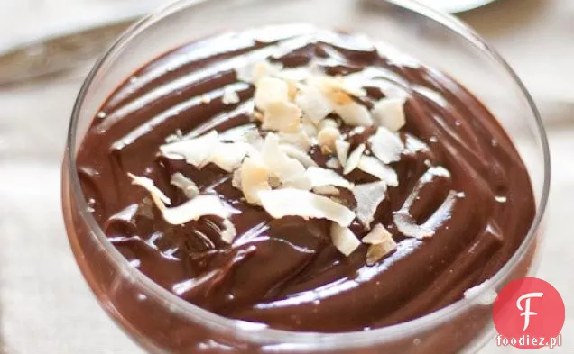 Pudding Czekoladowy Kokosowy Z Płatkami Kokosowymi