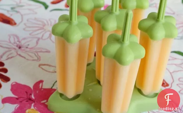 Bez Cukru Bez Nabiału Pomarańczowy Kokosowy Popsicles