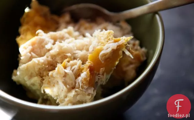 Pudding Chlebowy Z Białej Czekolady Kokosowej Mango