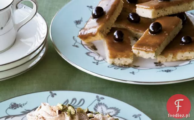 Butterscotch-Glazed Coffee Shortbread Bars