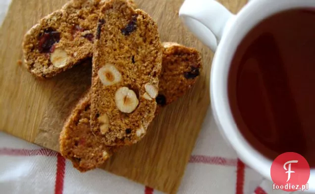 Pomarańcza Żurawina Orzech Laskowy Cantuccini