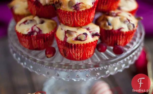 Muffinki Z Żurawiną I Białą Czekoladą