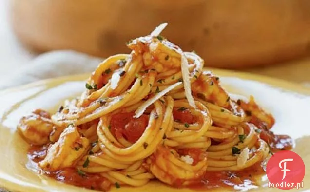 Krewetki po włosku ze Spaghetti