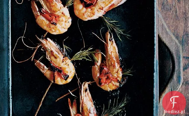 Rozmaryn-Krewetki Szaszłyki