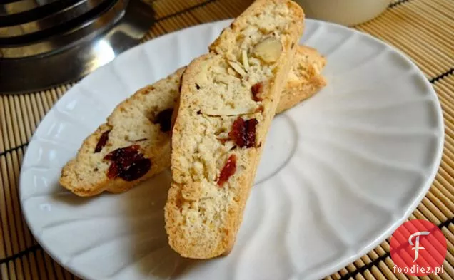 Żurawinowy Migdałowy Biscotti