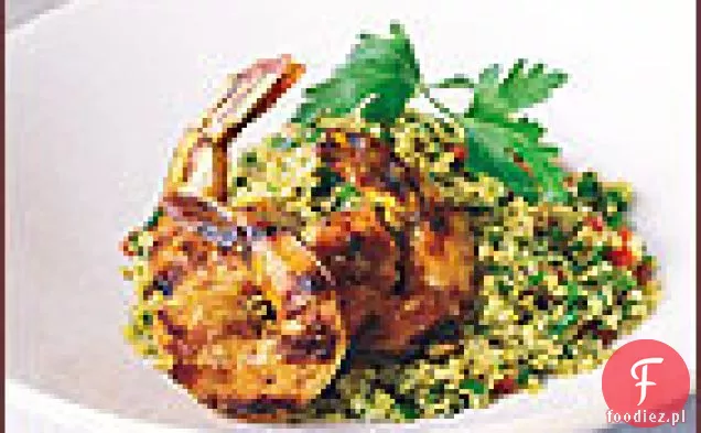 Grillowane krewetki z dżemem pomidorowym