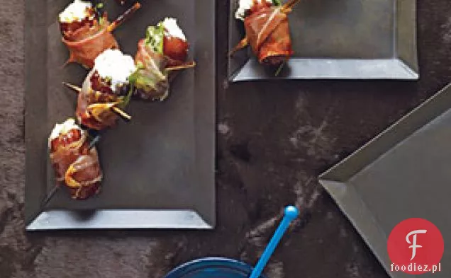 Daktyle z kozim serem zawinięte w Prosciutto