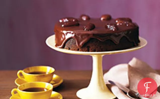 Ciasto czekoladowo-daktylowe z czekoladową glazurą toffi