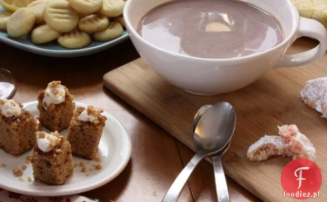 Sticky Toffi Pudding Bites With Creme Fraiche