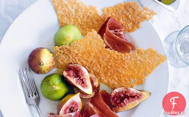 Świeże Figi Z Chrupkami Prosciutto I Parmezanem
