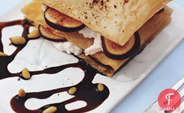 Millefeuille Ze Świeżych Figi I Ricotty