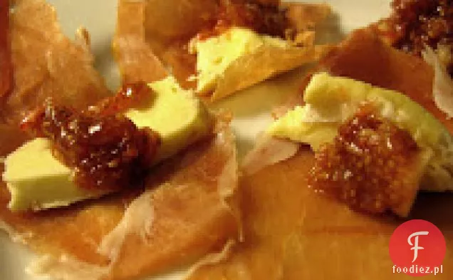 Prosciutto Z Puree Z Figi I Potrójną Śmietaną