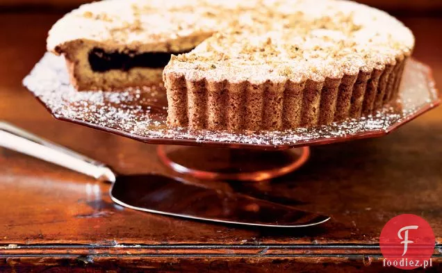 Tarta figowa ze skórką pistacjową