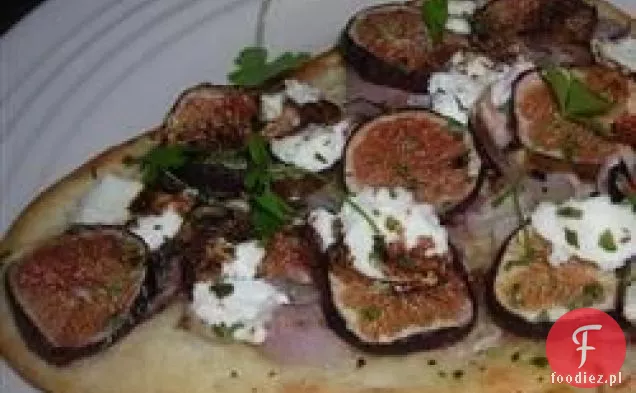 Pizza z serem figowym i kozim