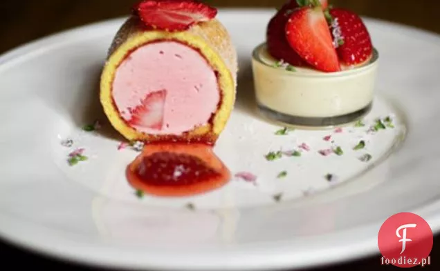 Strawberry Arctic Roll